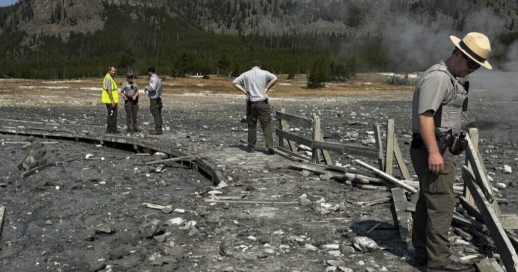 Explosion in Yellowstone