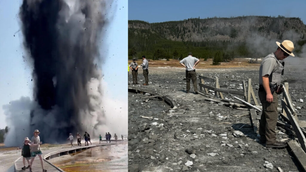 Explosion in Yellowstone